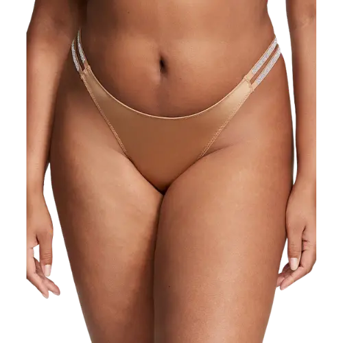 Трусики з подвійною блискучою резинкою