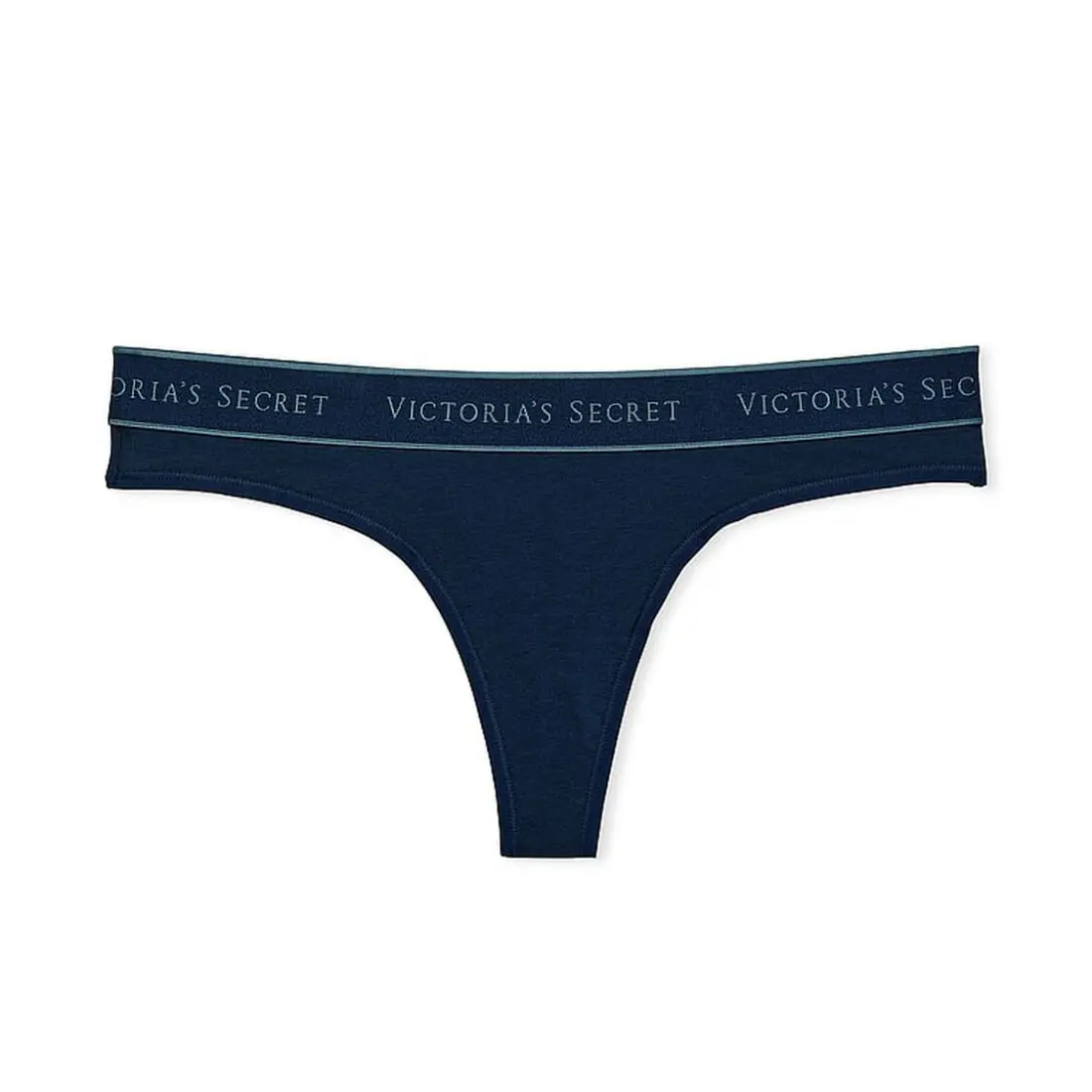 Трусики стрінги Victoria's Secret Logo Cotton Noir Navy