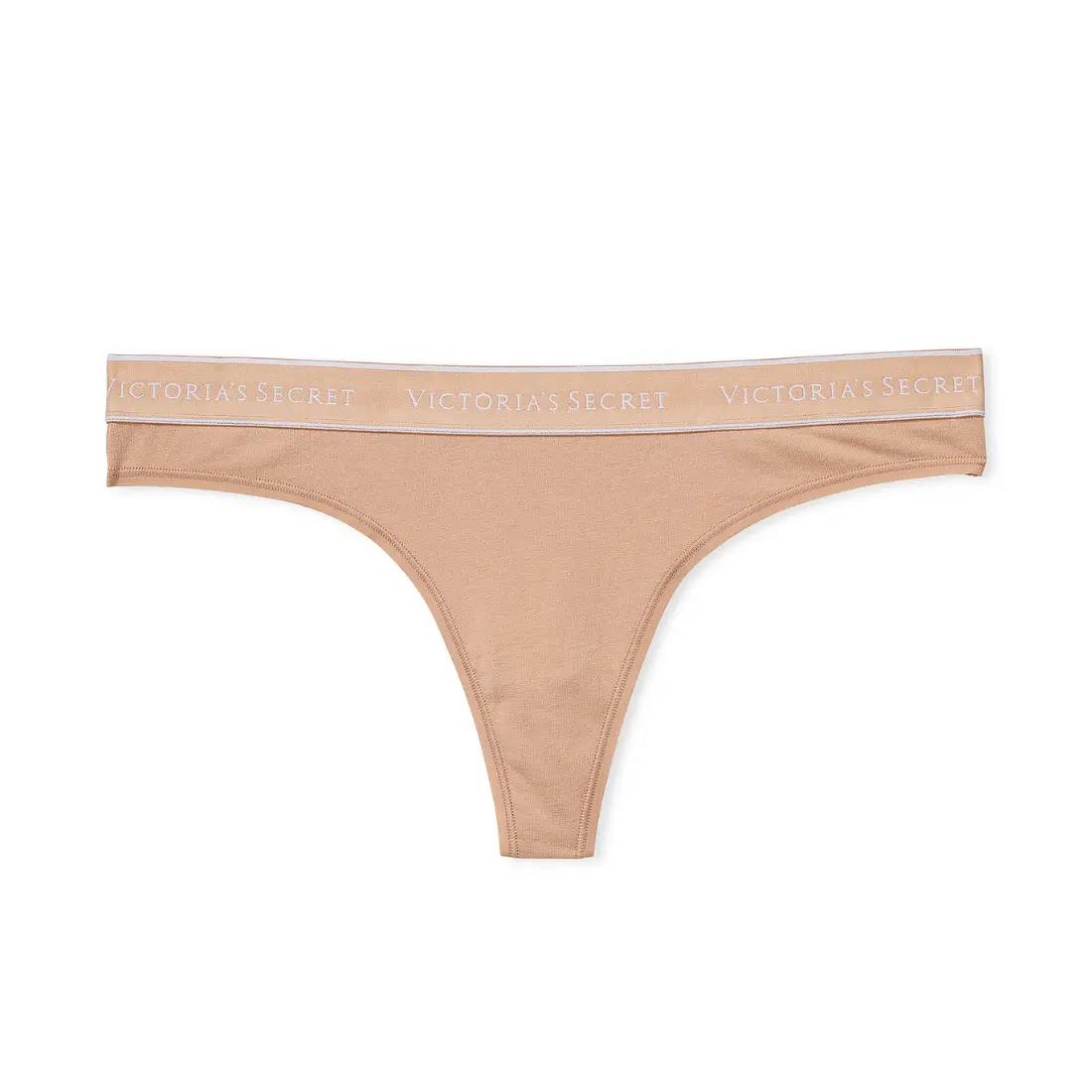 Трусики стрінги Victoria's Secret Logo Cotton Praline