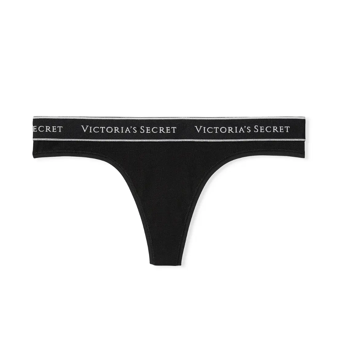 Трусики стрінги Victoria's Secret Logo Cotton Black