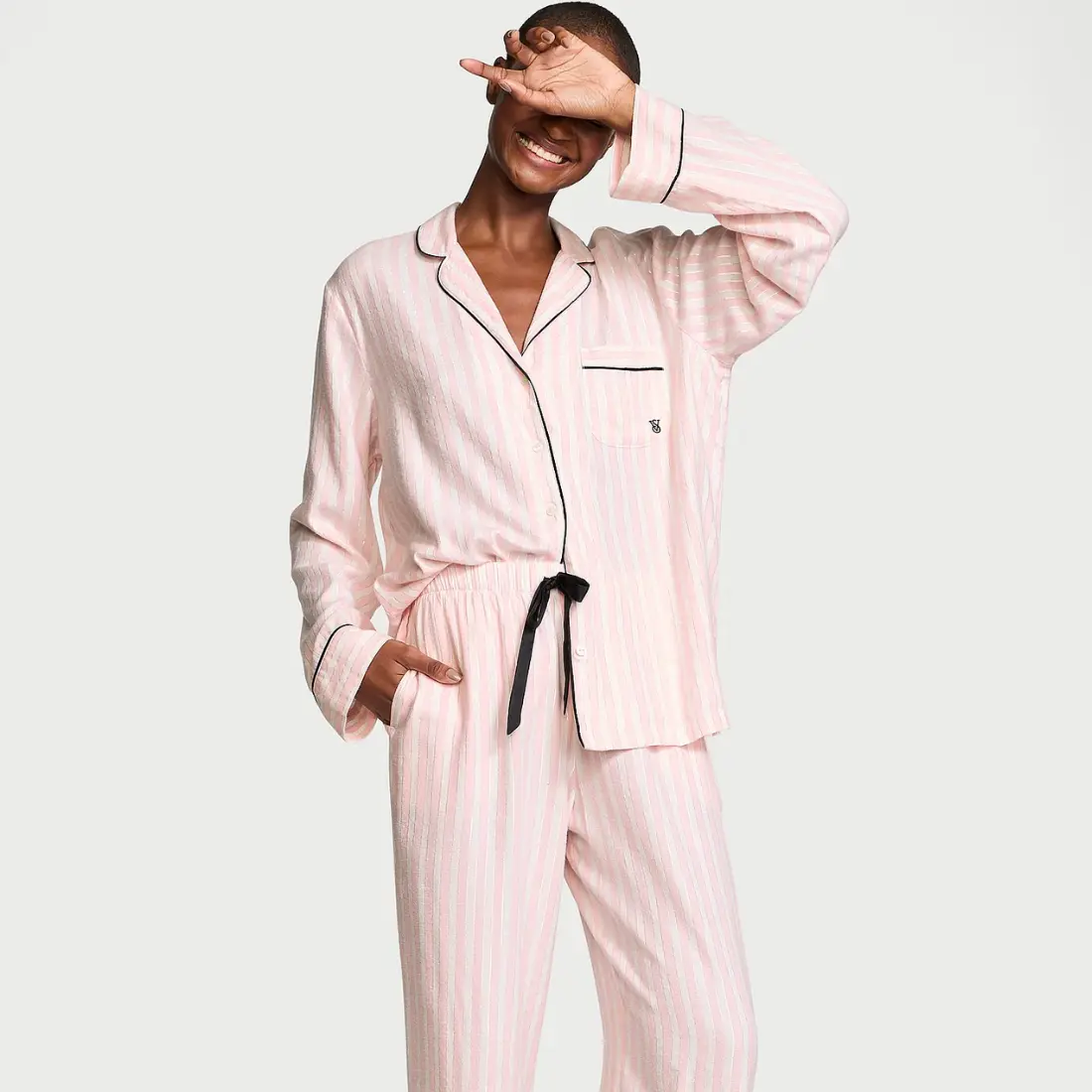 Фланелева піжама Victoria's Secret Pretty Blossom зі штанами