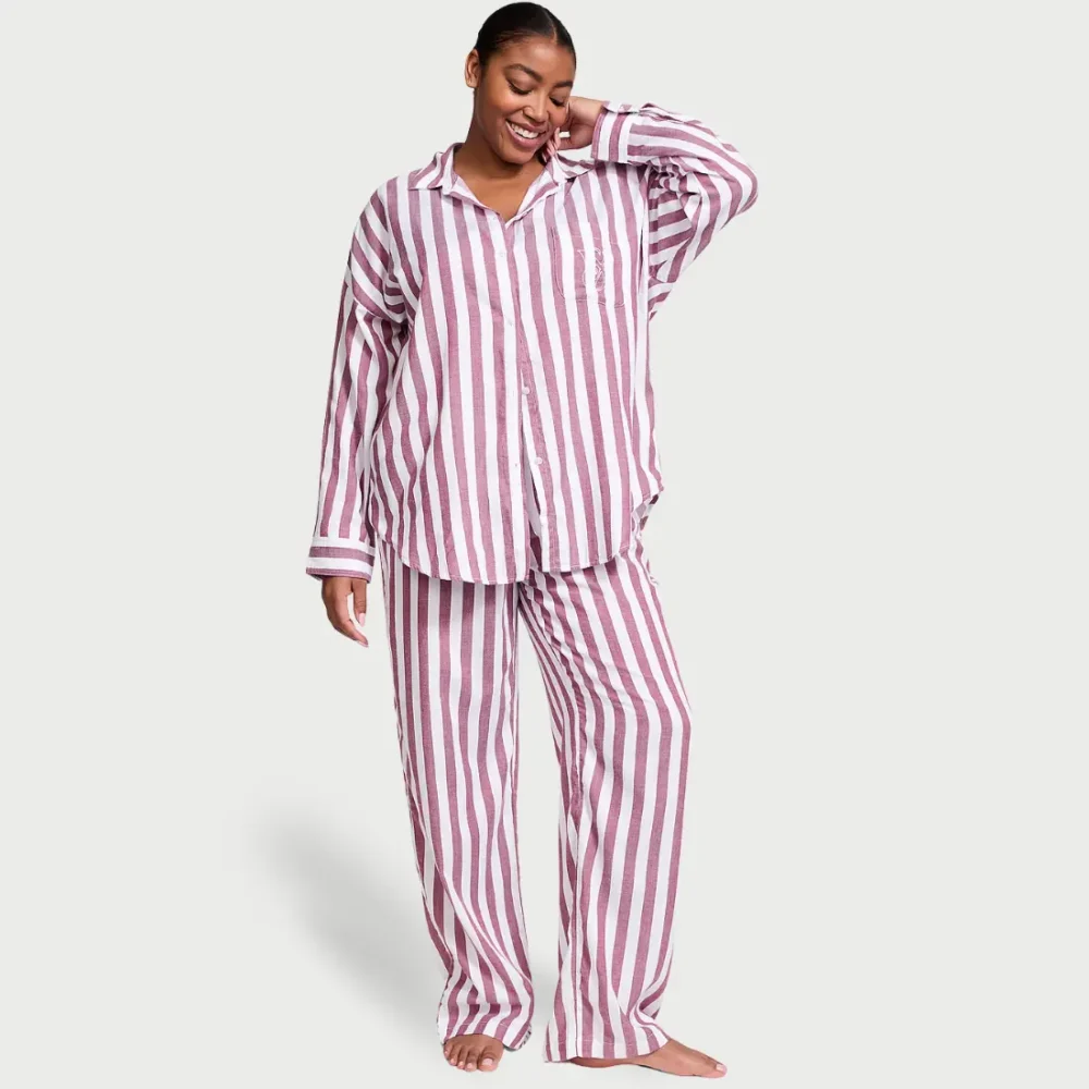 Бавовняна піжама від Вікторія Сікрет Pink Rouge Stripes