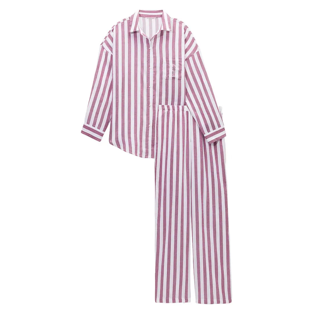 Бавовняна піжама від Вікторія Сікрет Pink Rouge Stripes