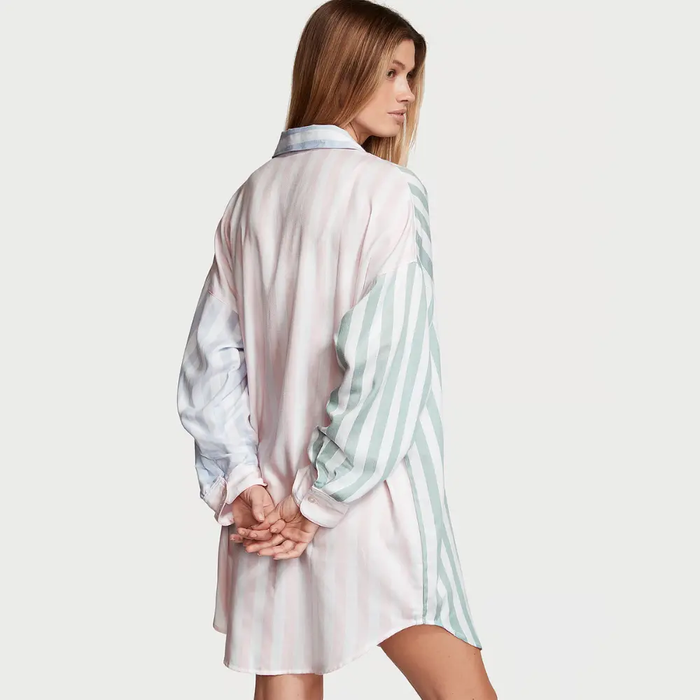 Бавовняна сорочка Вікторія Сікрет Multicolor Stripes