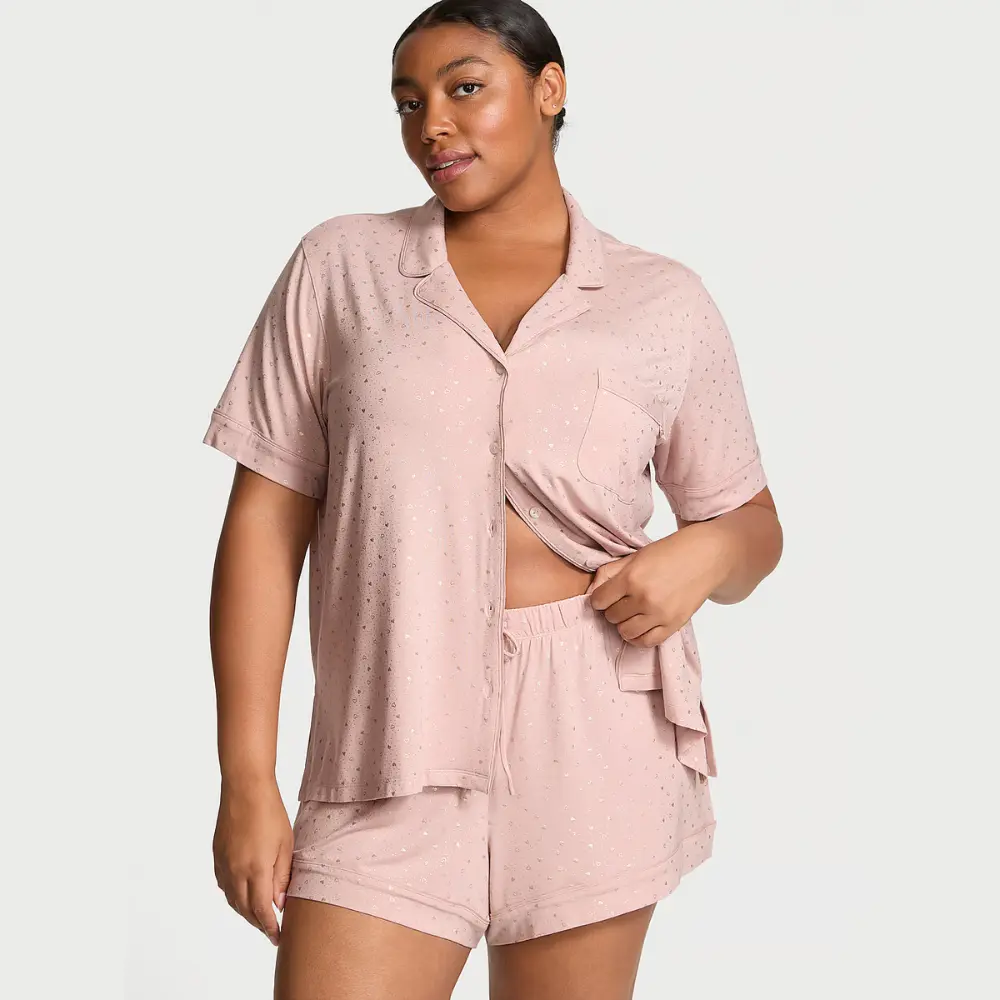 Модалова піжама шортами Pink Zink Shimmer
