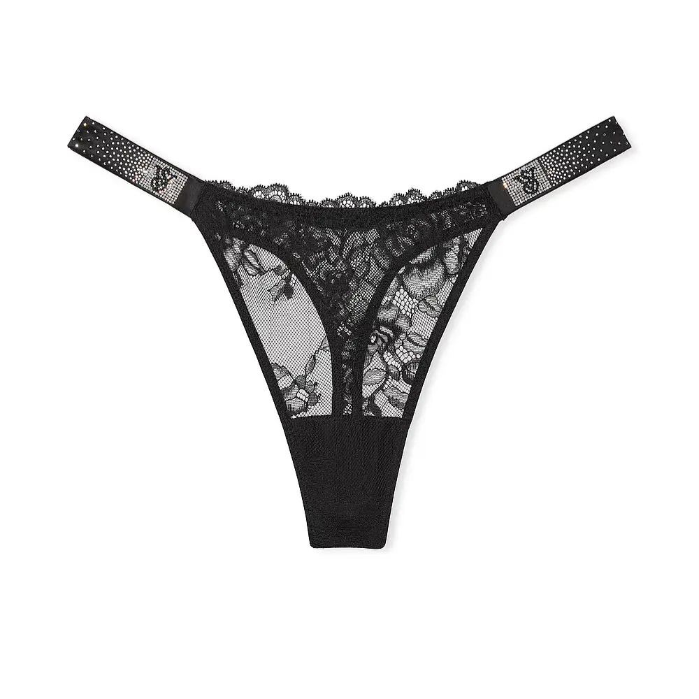 Мереживні стрінги Scattered Shine Strap Black