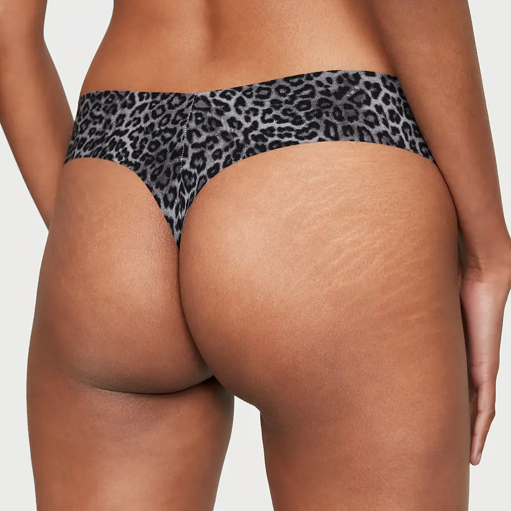 Безшовні стрінги No-Show Black Leopard