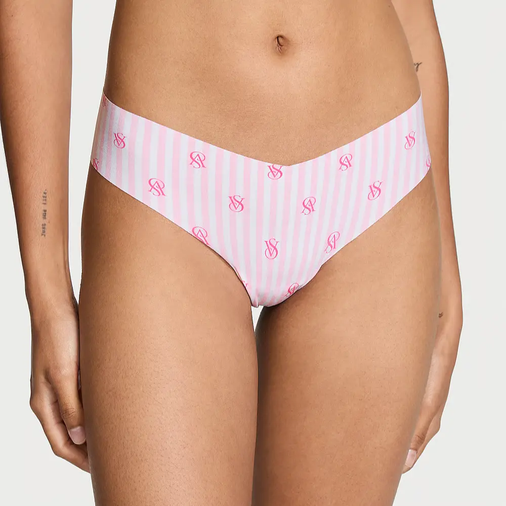 Безшовні стрінги No-Show Purest Pink Logo Stripes