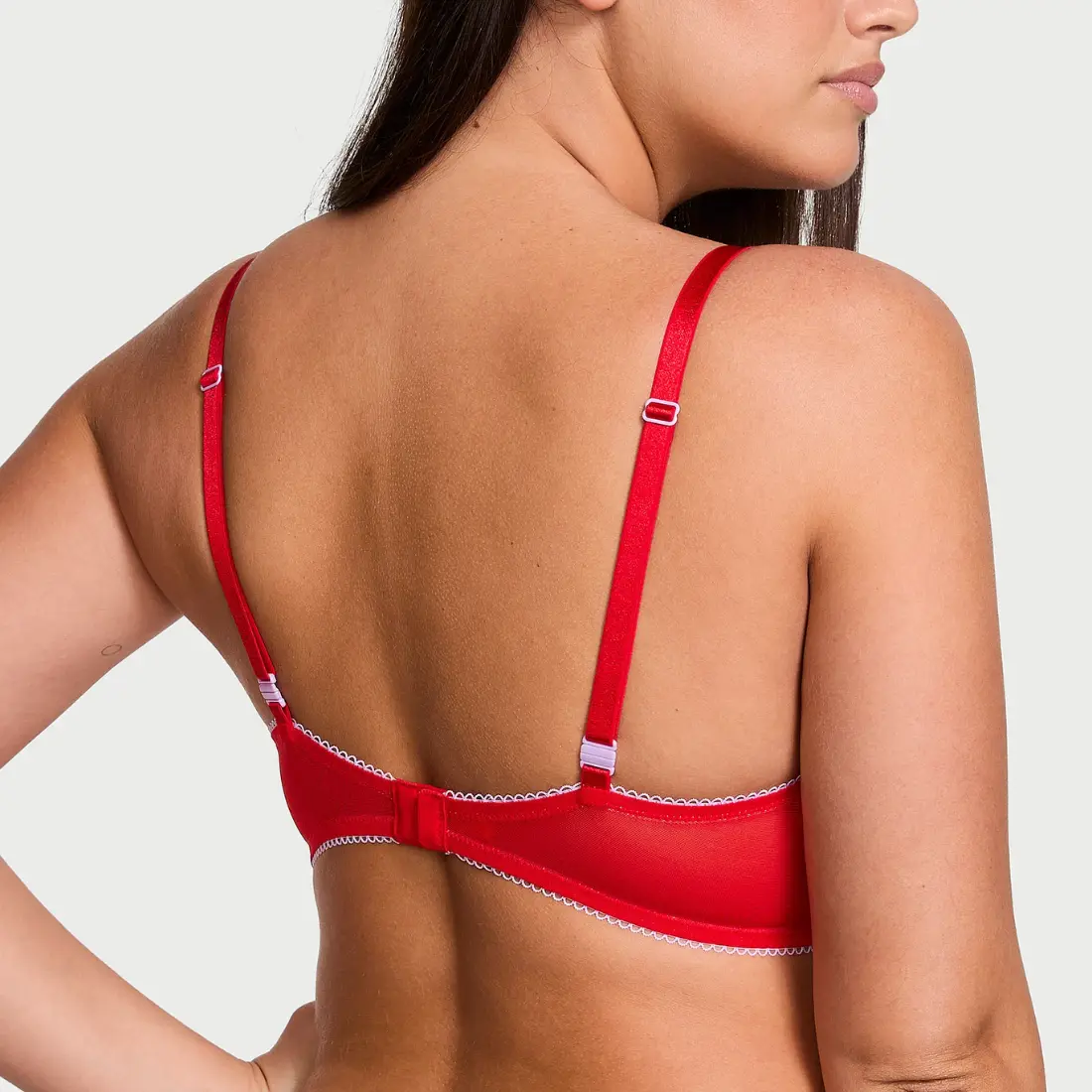 Бюстгальтер без підкладки Bright Vermillion and Silky Lilac