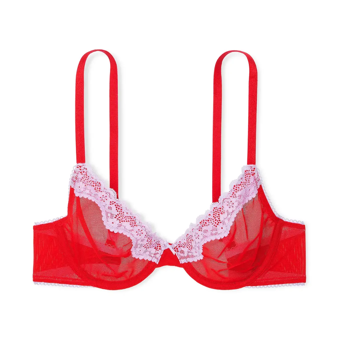 Бюстгальтер без підкладки Bright Vermillion and Silky Lilac