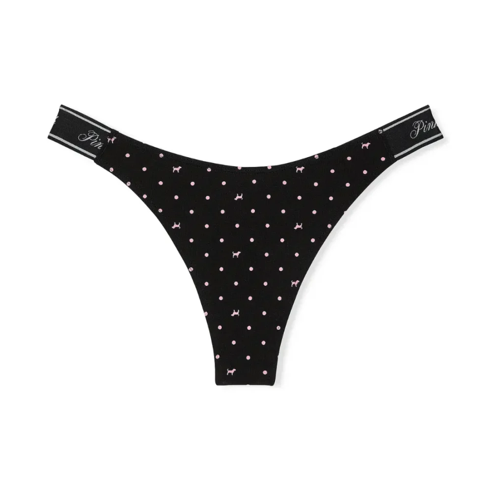 Стрінги Logo Cotton Black Dot Dog