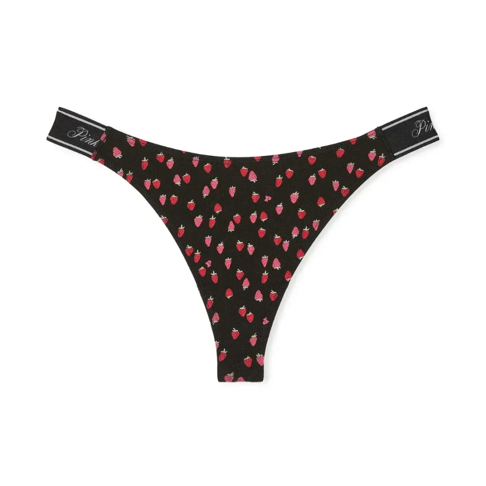Стрінги Logo Cotton Black Strawberry