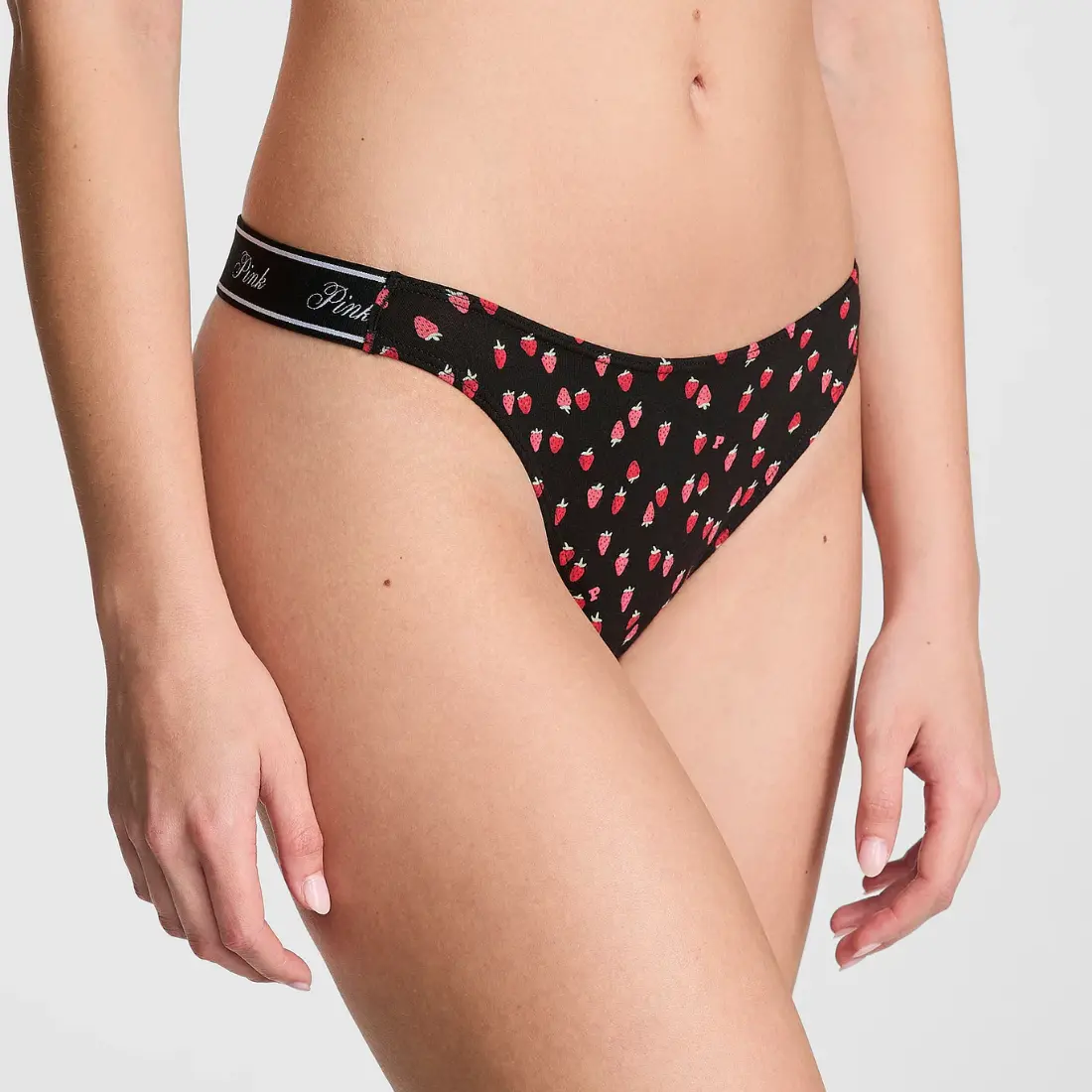 Стрінги Logo Cotton Black Strawberry