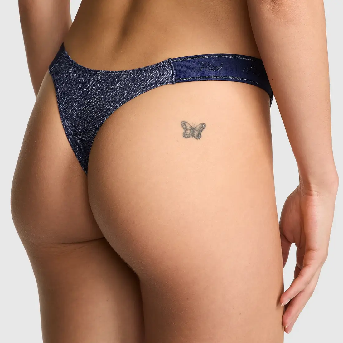 Стрінги Logo Cotton Dark Blue Denim