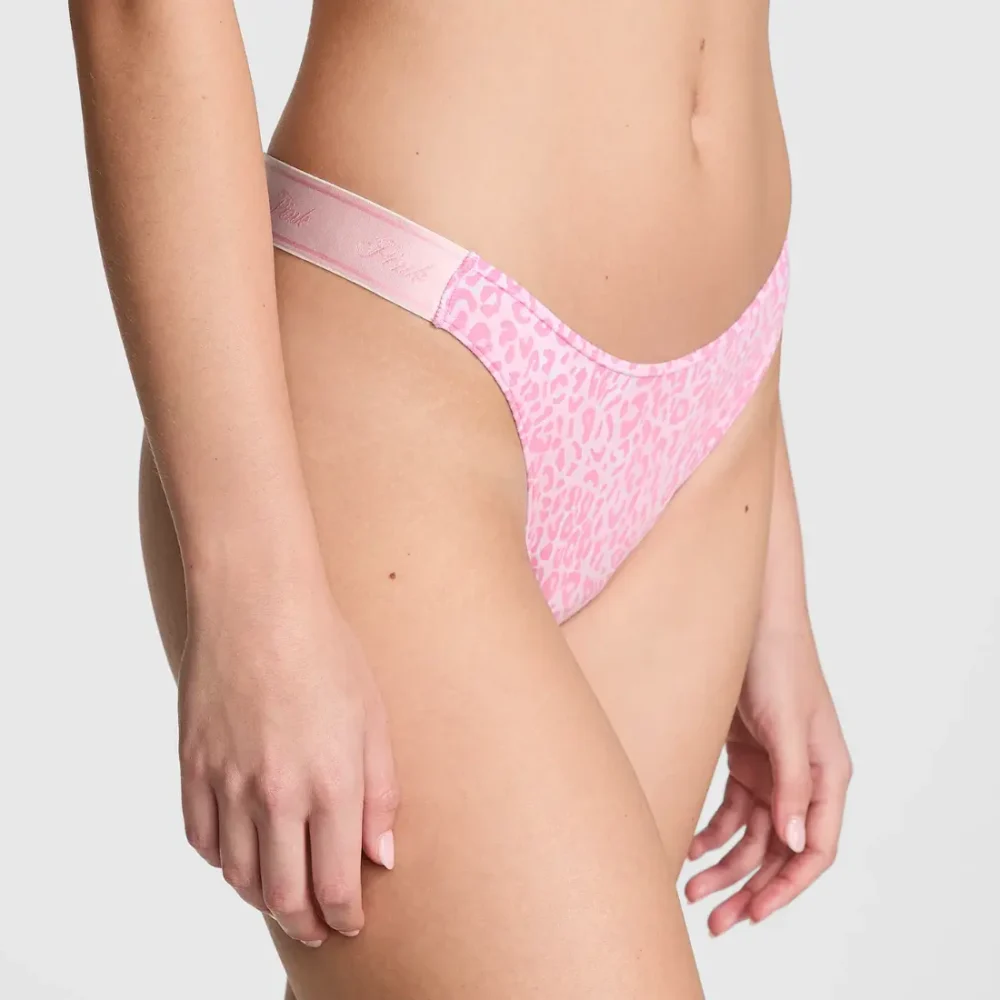 Стрінги Logo Cotton Pink Leopard