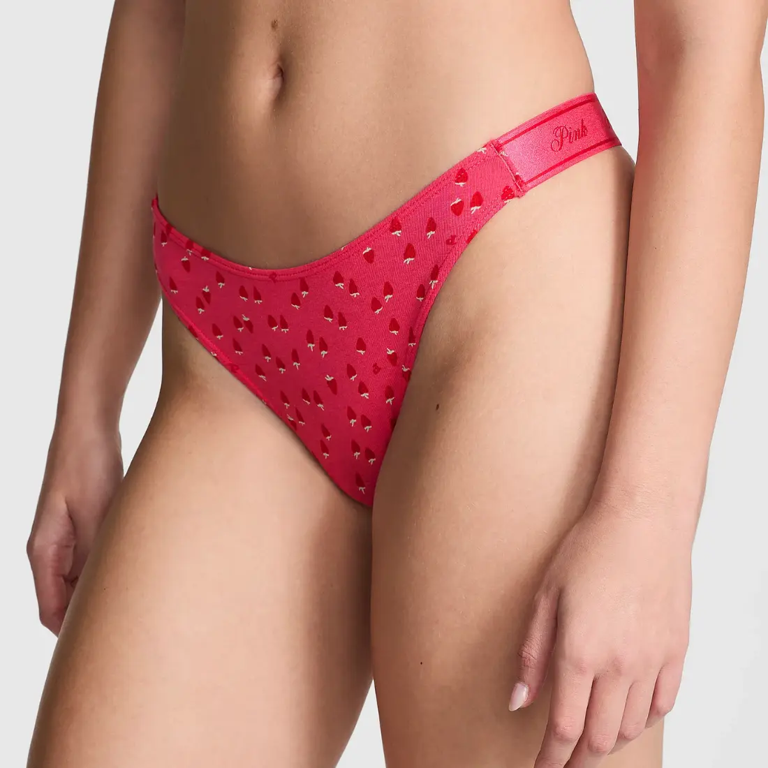 Стрінги Logo Cotton Strawberry Print
