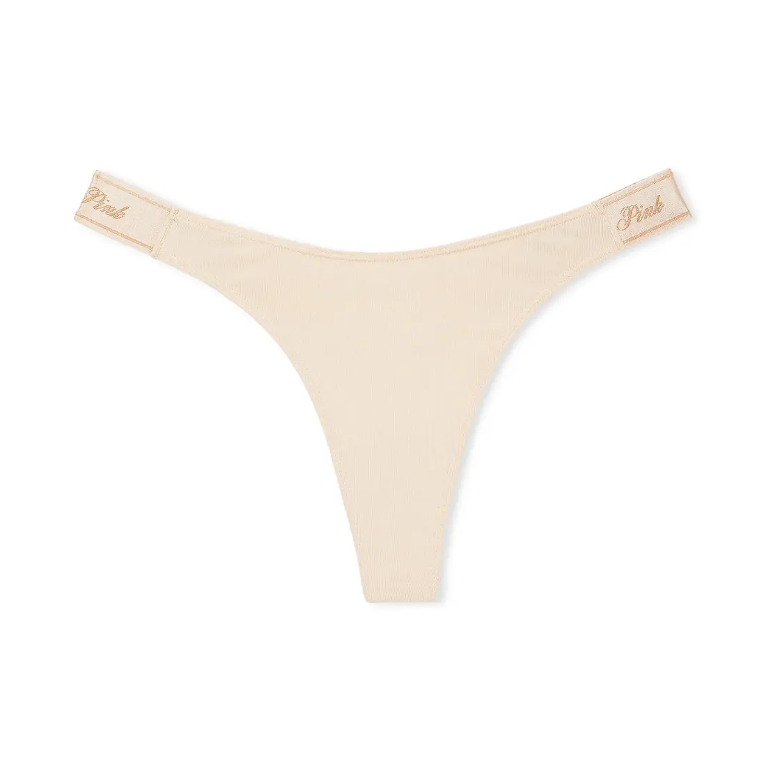 Стрінги Victoria's Secret PINK Logo Cotton Marzipan