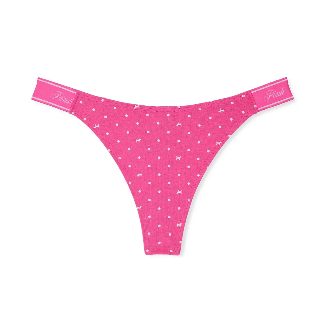 Стрінги Logo Cotton Pink Dot Dog Print