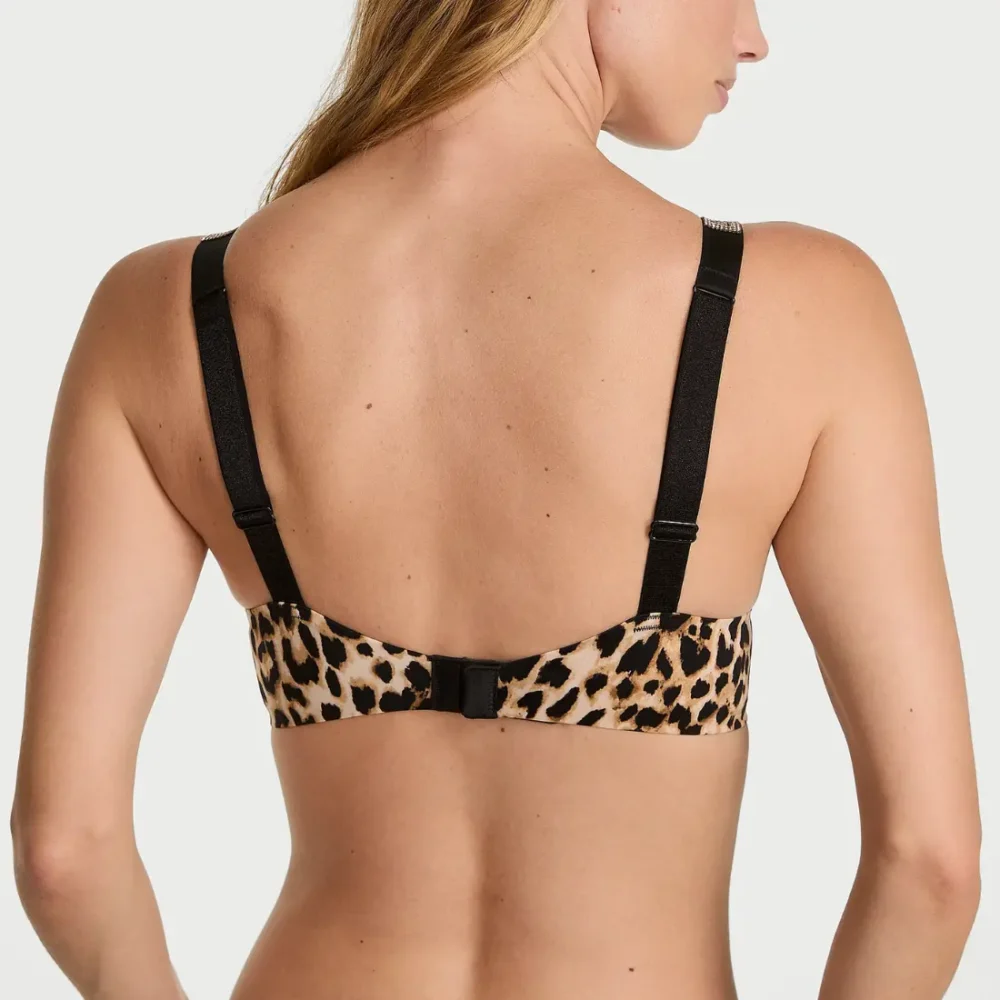 Бюстгальтер пуш-ап Logo Shine Strap Leopard