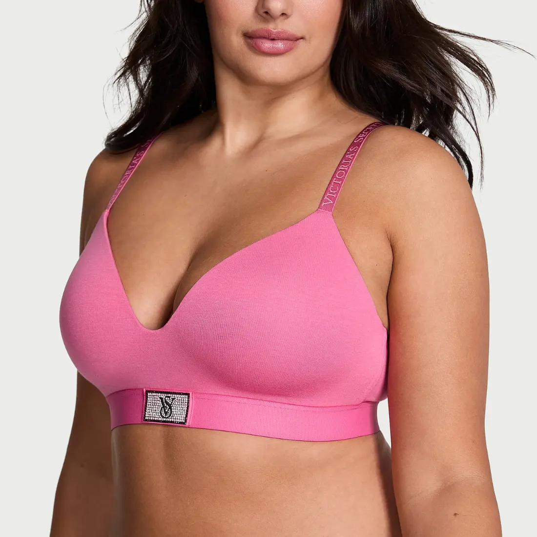 Бюстгальтер Victoria's Secret з патчем Рожевий без кісточок