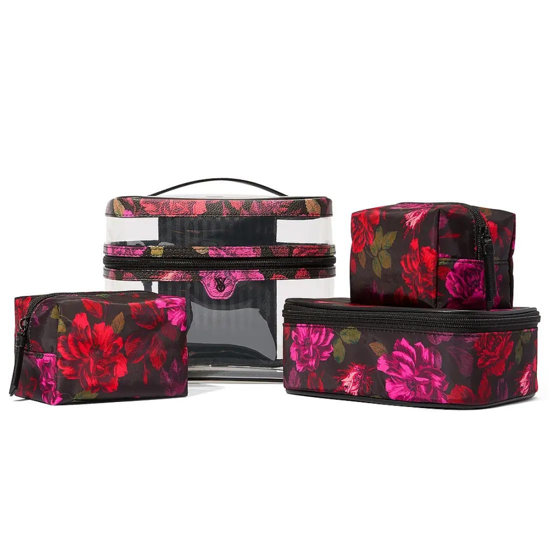 Набір косметичок Victoria's Secret 4 шт. Black Floral