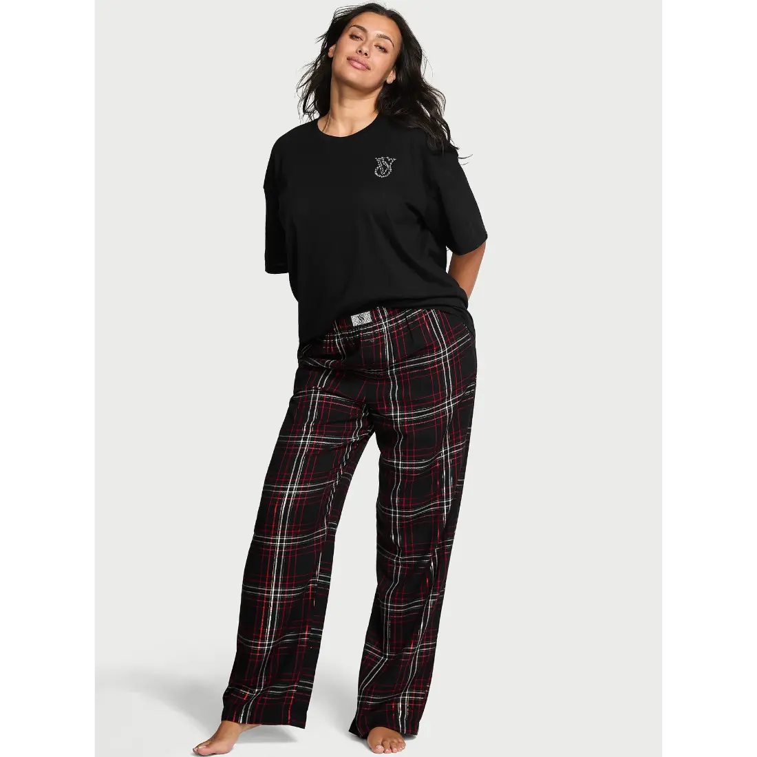 Фланелева піжама Victoria's Secret Plaid Shine Patch штани