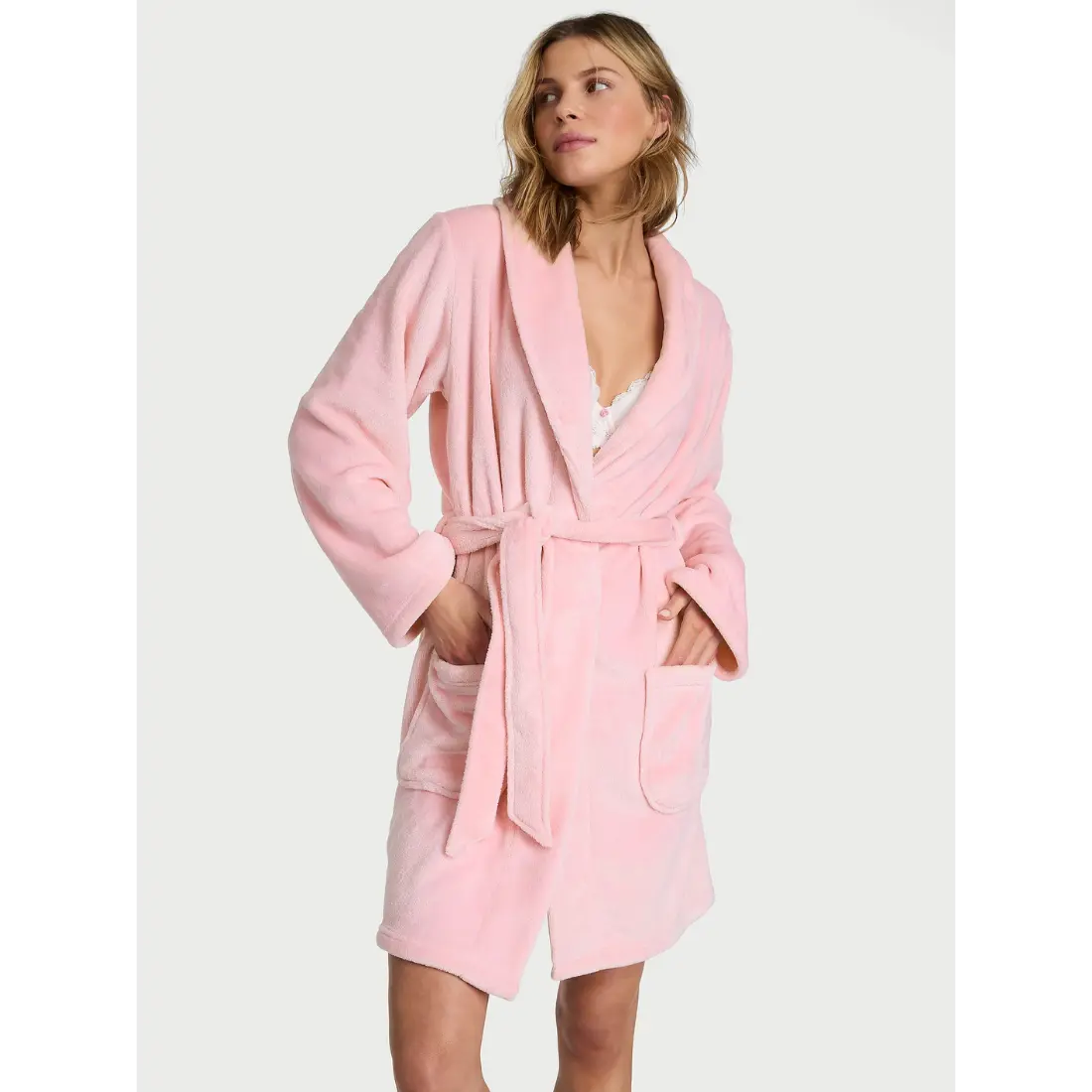 Плюшевий халат Victoria's Secret Plush Robe Pretty Blossom