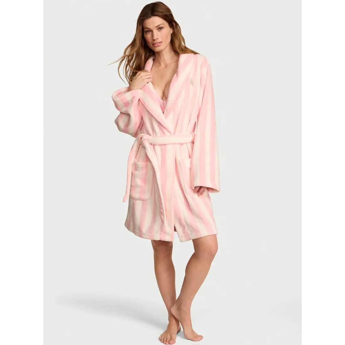 Плюшевий халат Victoria's Secret Pretty Blossom Iconic Stripes