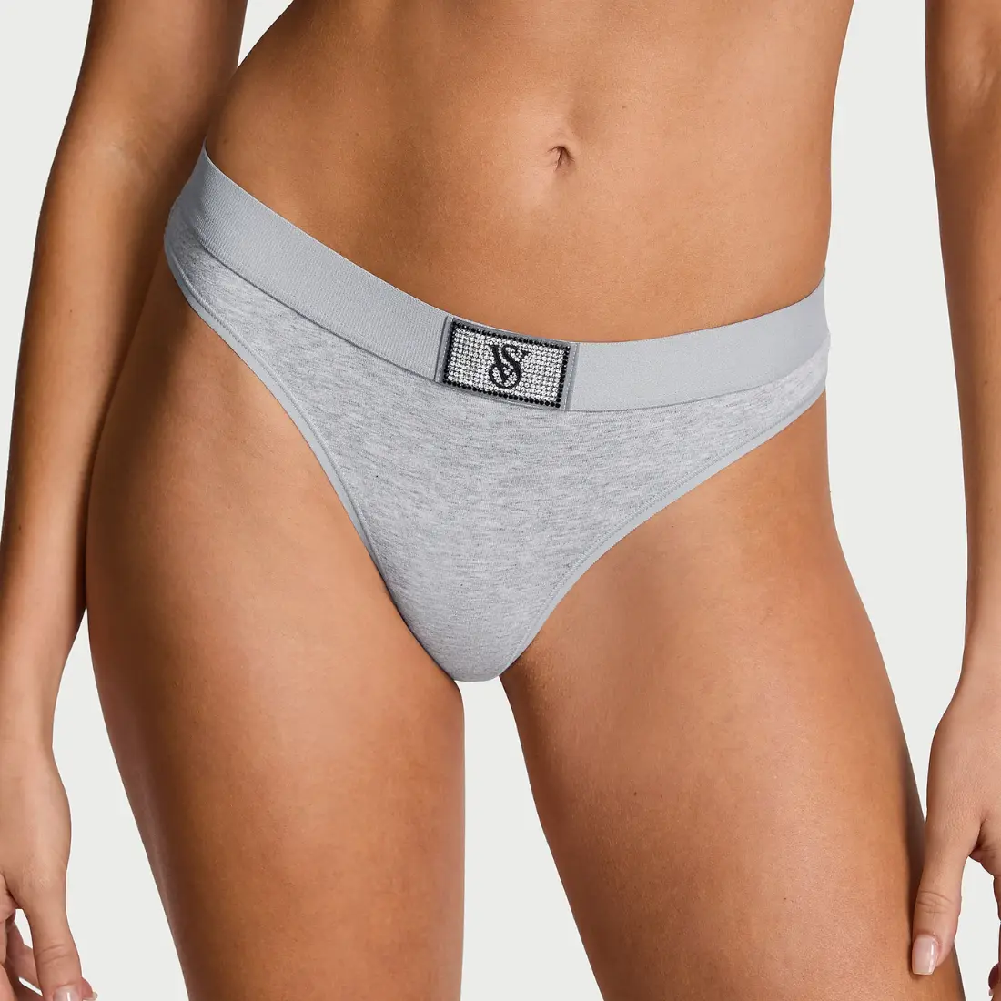 Стрінги жіночі Victoria's Secret Shine Patch Medium Grey