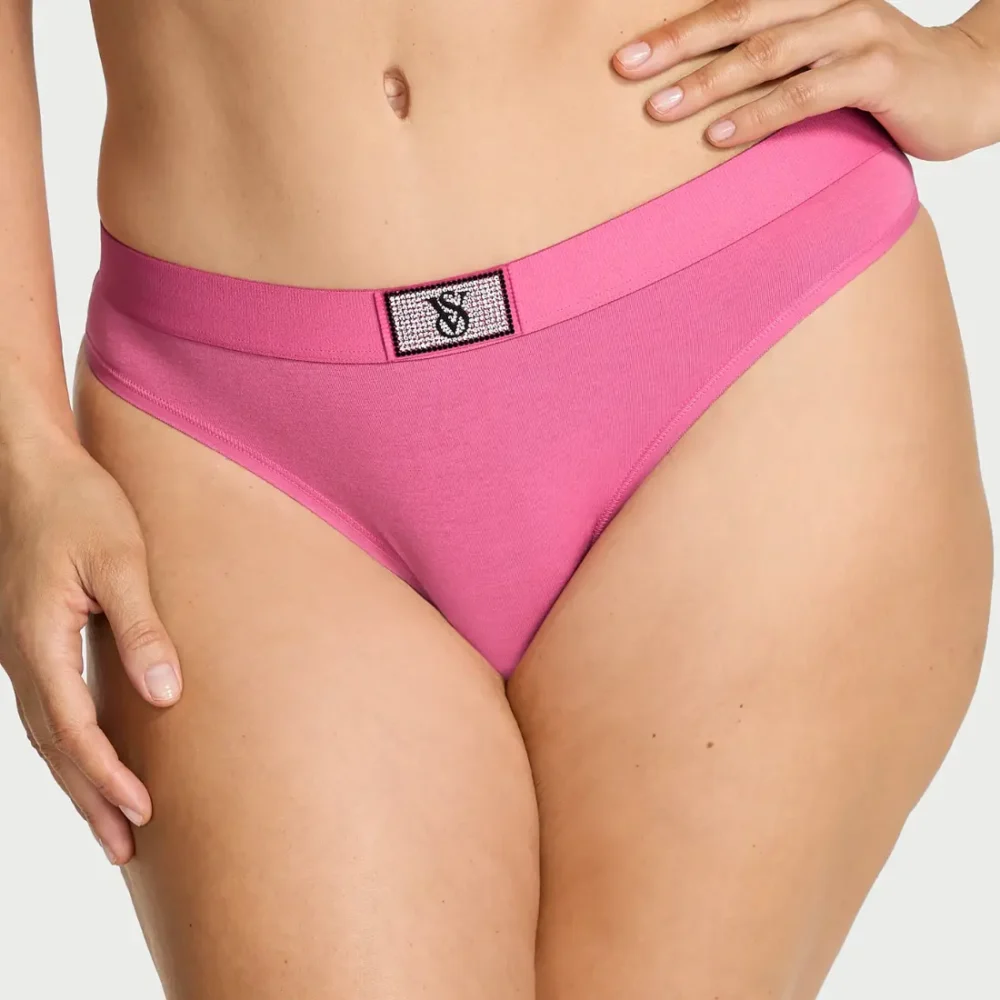 Стрінги жіночі Victoria's Secret Shine Patch Rose Garden Pink