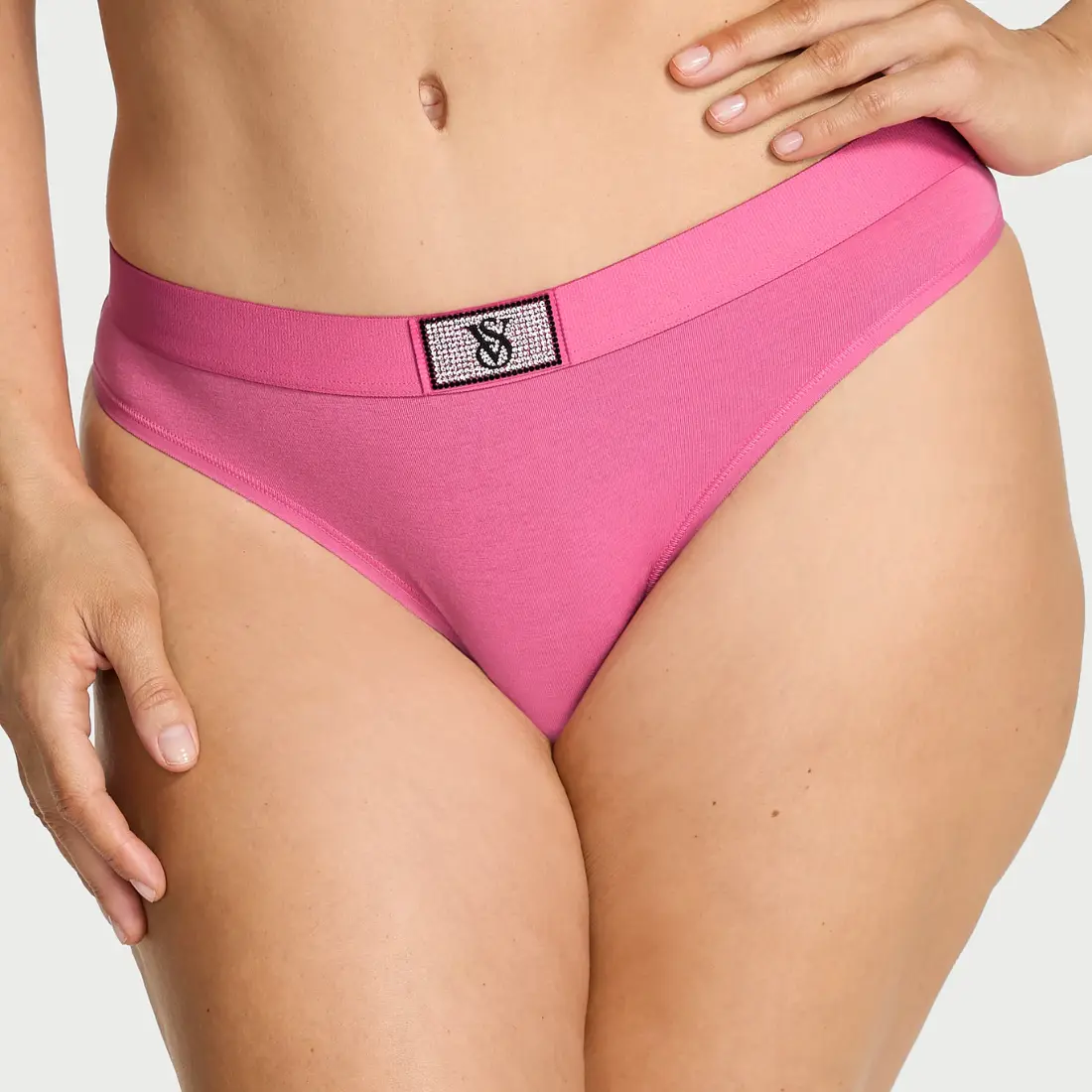 Стрінги жіночі Victoria's Secret Shine Patch Rose Garden Pink