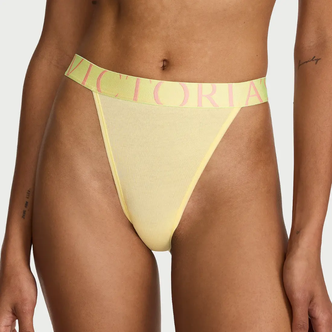 Бавовняні бріфи Victoria's Secret Exploded Logo Lemonade