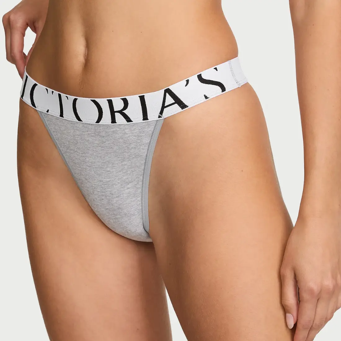 Бавовняні бріфи Victoria's Secret Exploded Logo Medium Grey