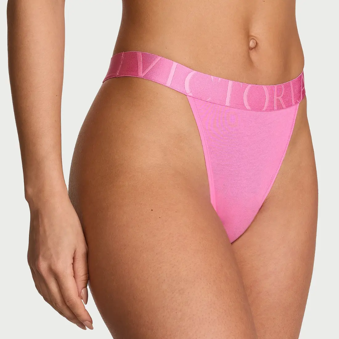 Бавовняні бріфи Victoria's Secret Exploded Logo Pink Sugar