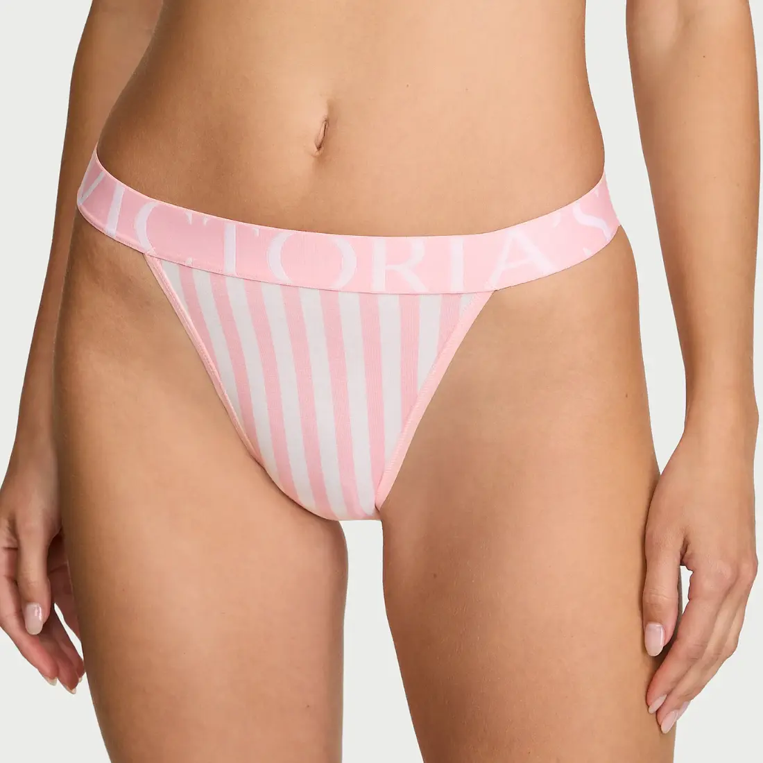 Бріфи Victoria's Secret Exploded Logo Pretty Blossom Stripes