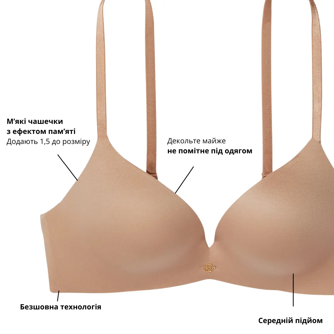 Бюстгальтер пуш-ап без кісточок VS So Obsessed