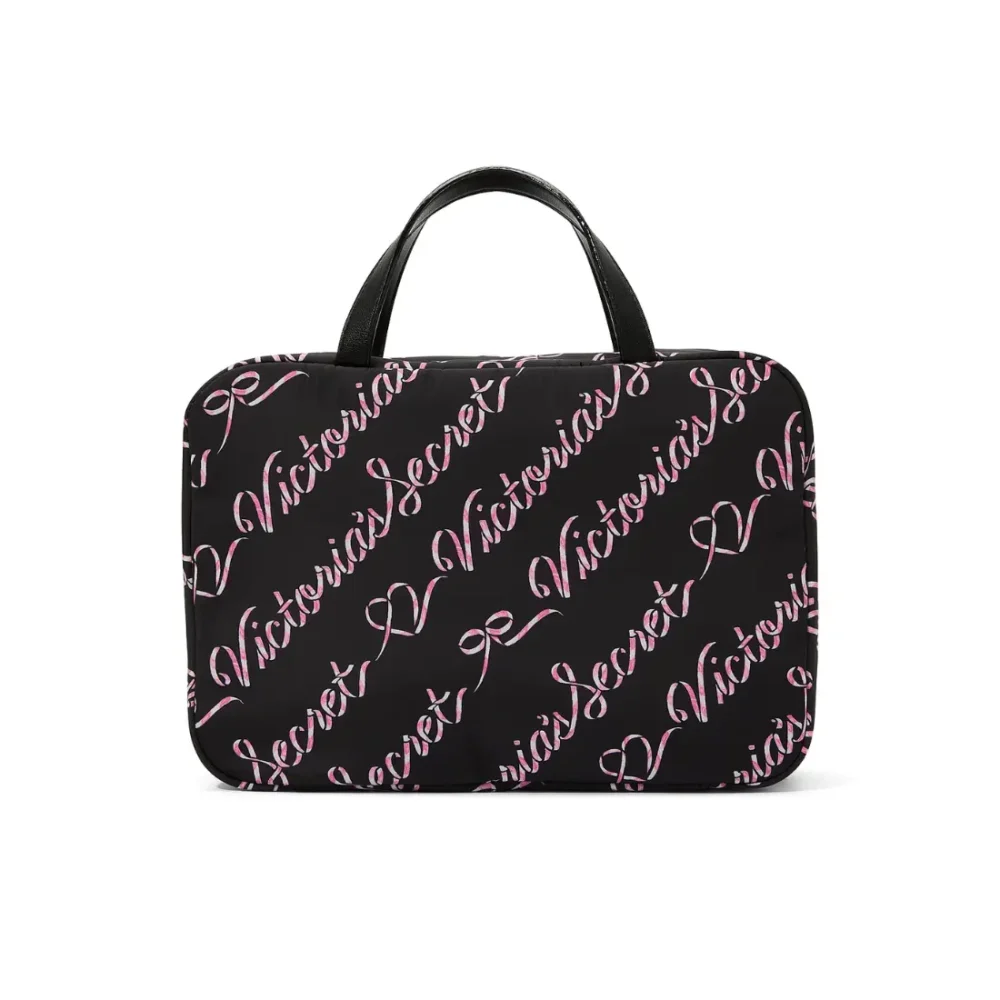 Дорожня косметичка з гачком VS Black Candycane Script