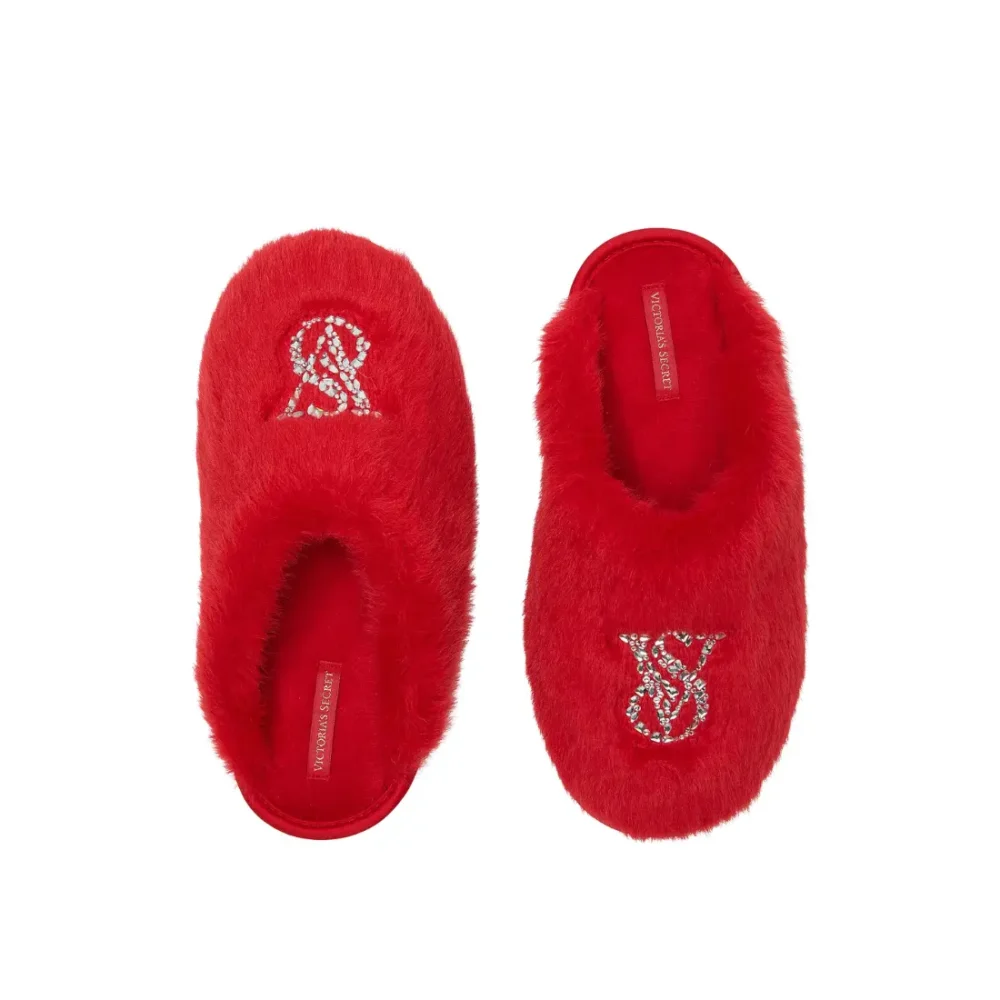 Плюшеві капці Victoria's Secret Luxe Plush Slippers Lipstick