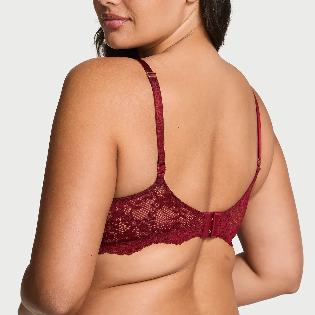 Мереживний бюстгальтер VS Wicked Unlined Balconette Sangria Red