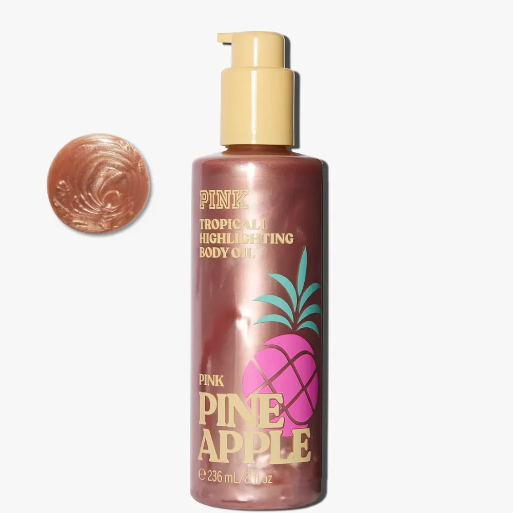 Олійка-хайлайтер для тіла VS PINK Pink Pineapple з шиммером