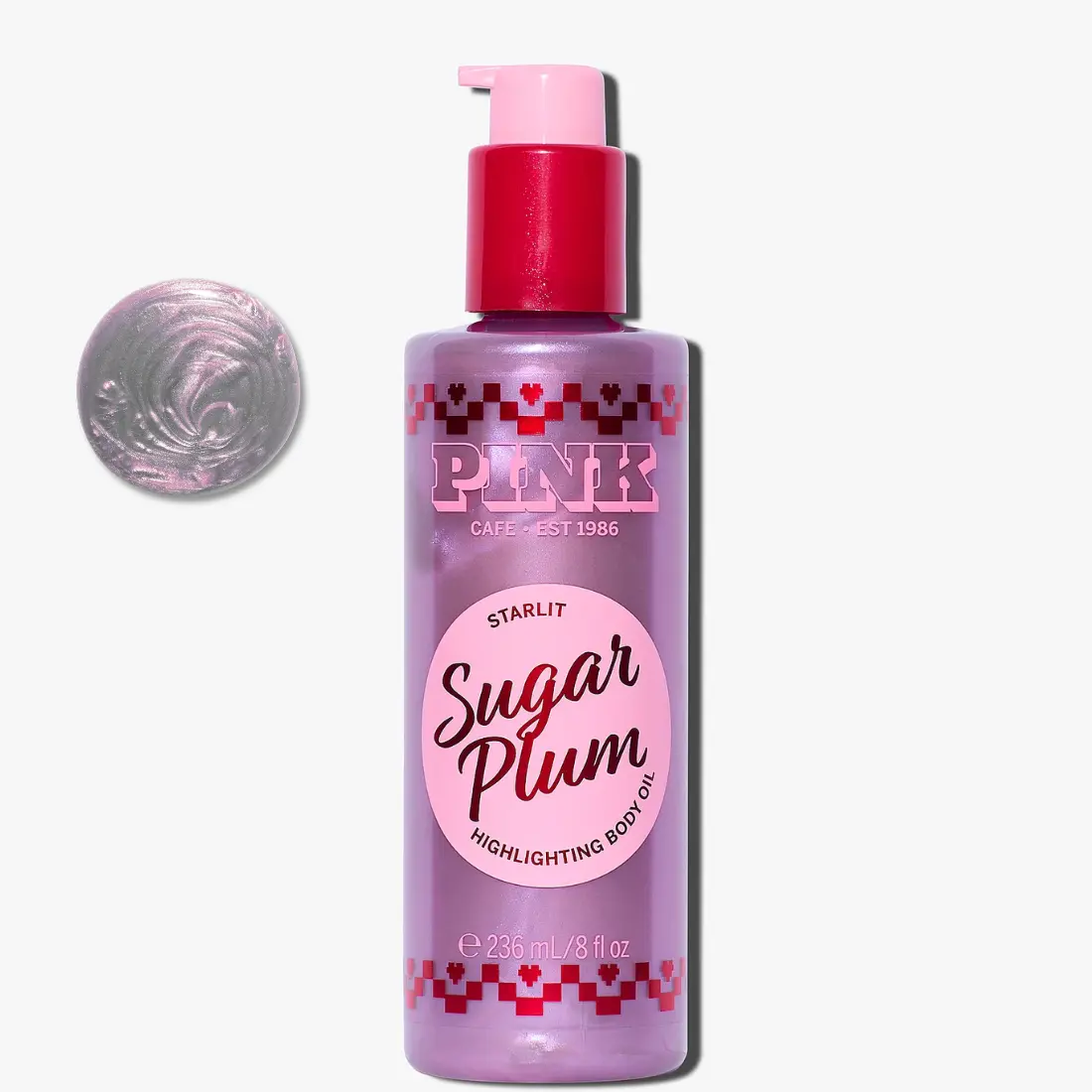 Олійка-хайлайтер для тіла VS Pink Sugar Plum з шиммером
