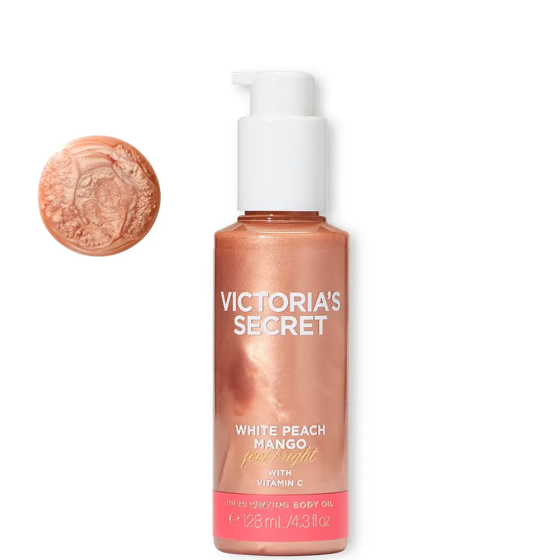 Олія для тіла Victoria's Secret White Peach Mango з шиммером