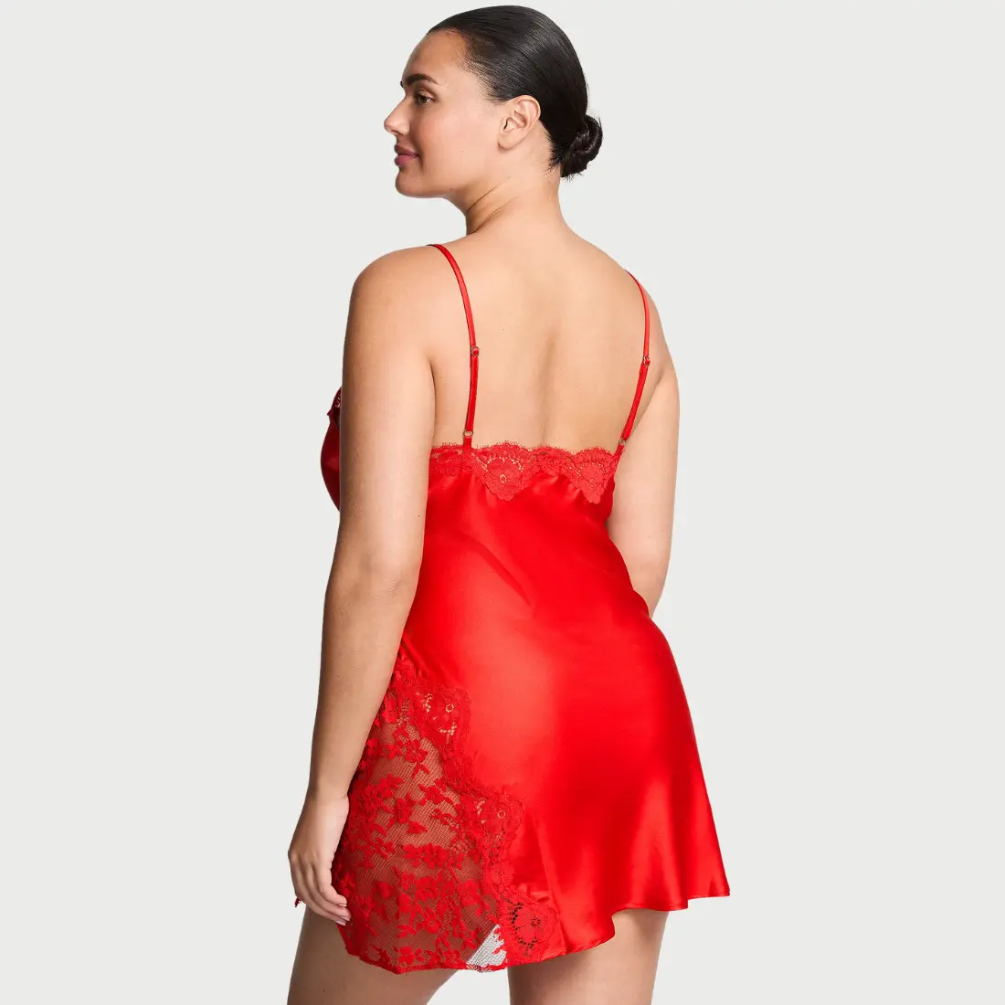 Сатинова сорочка VS Dare to Dream Slip Bright Vermillion