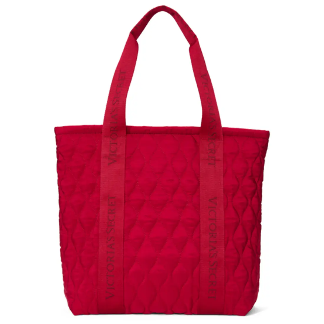 Стьобана сумка Victoria's Secret Quilted Tote Bag Lipstick