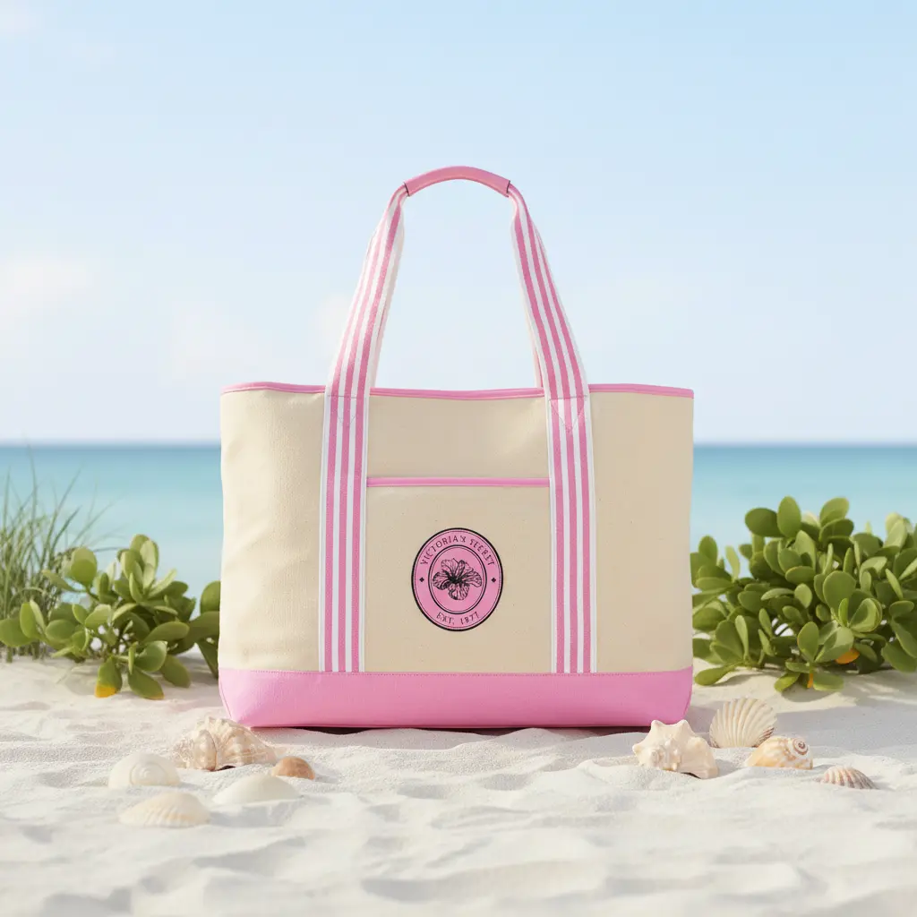 Сумка-шопер Victoria's Secret Canvas Tote Bag з логотипом