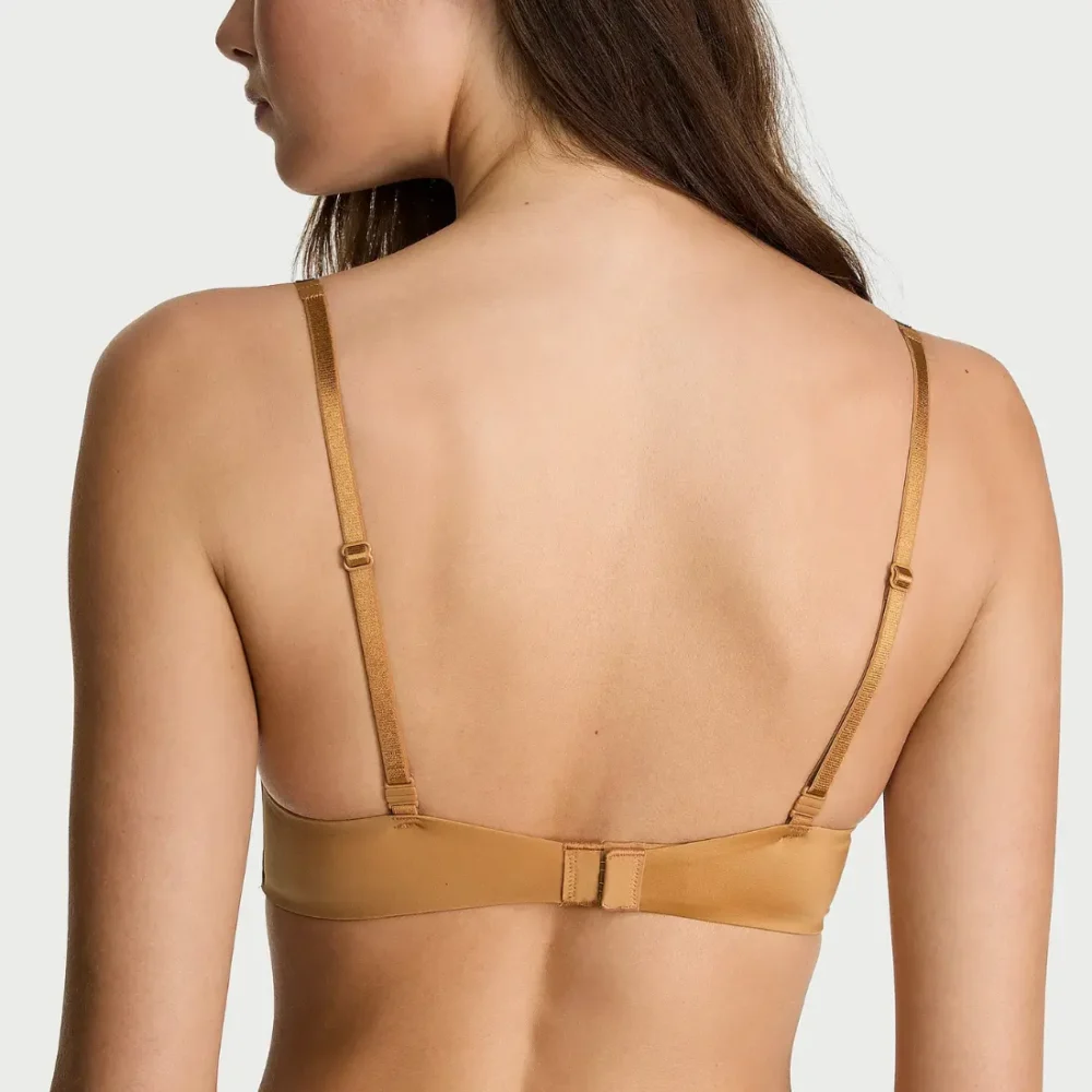 Золотистий бюстгальтер пуш-ап Victoria's Secret Gradient Shine Cradle Push-Up Bra Palomino Gold зі стразами