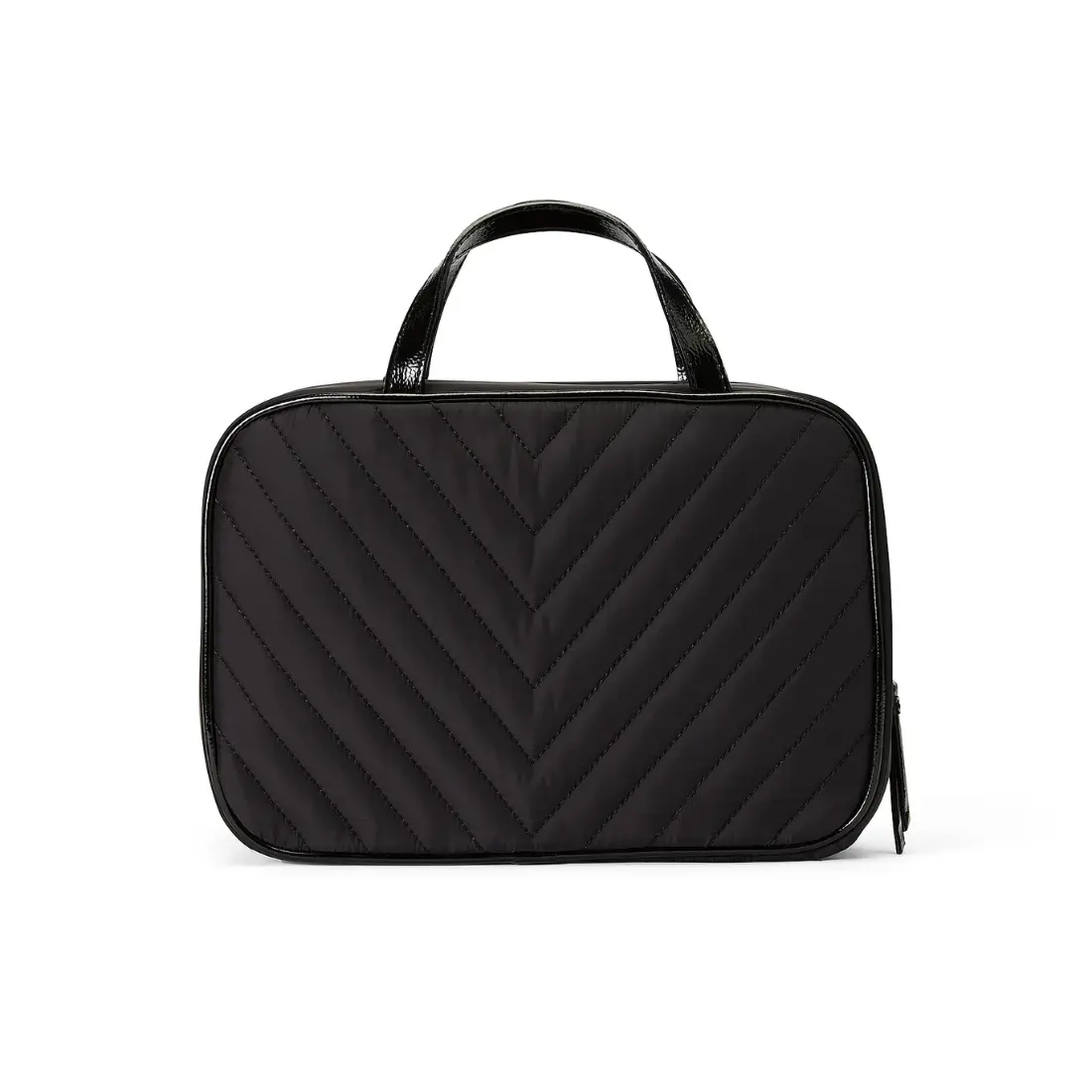 Дорожня косметичка-органайзер Victoria's Secret Black V-Quilt вигляд ззаду