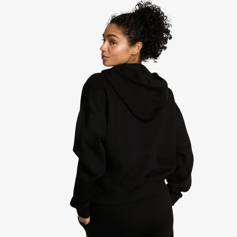 Спинка чорного спортивного худі Victoria's Secret PINK Campus Fleece Pure Black