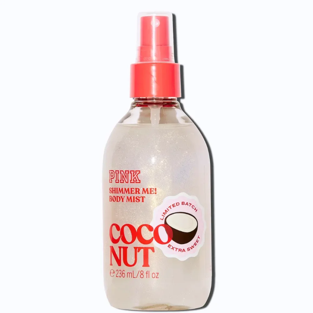 Спрей для тіла з блискітками шимером Victoria's Secret PINK Coconut Shimmer Me Body Mist 236 мл