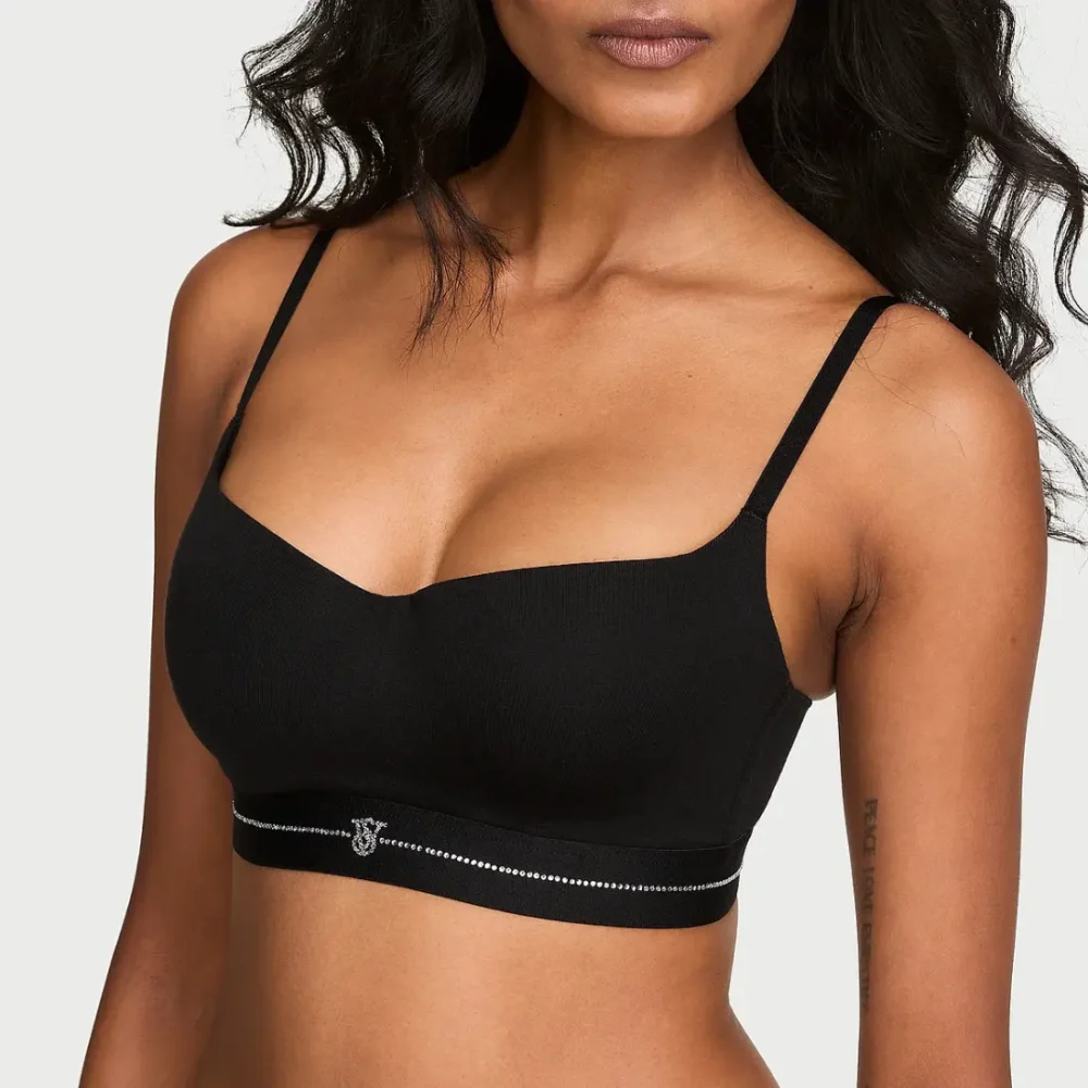 Балконет Victoria's Secret Signature Shine Cotton Black